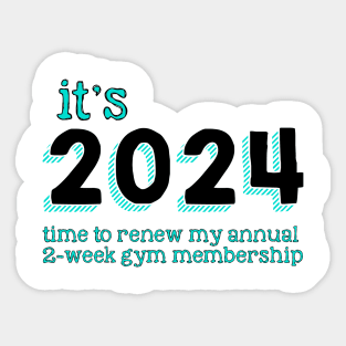 2024 Gym Membership Sticker